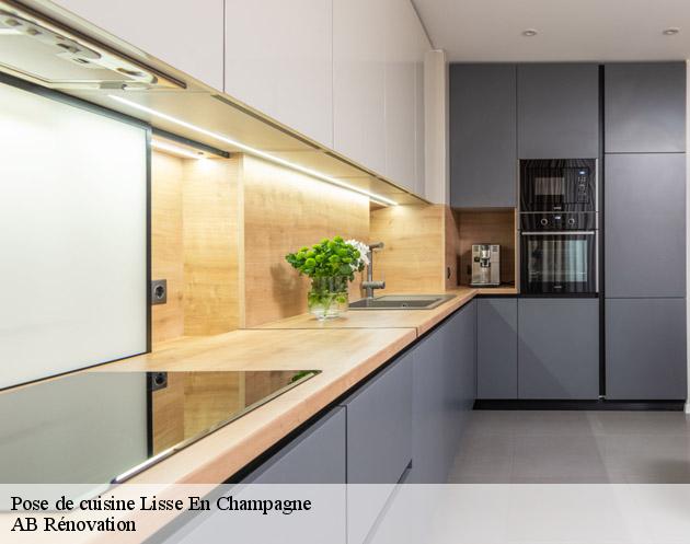 Pose de cuisine  lisse-en-champagne-51300 AB Rénovation