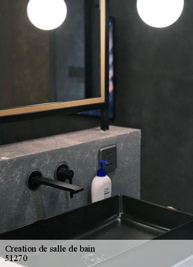 Creation de salle de bain villevenard-51270 AB Rénovation